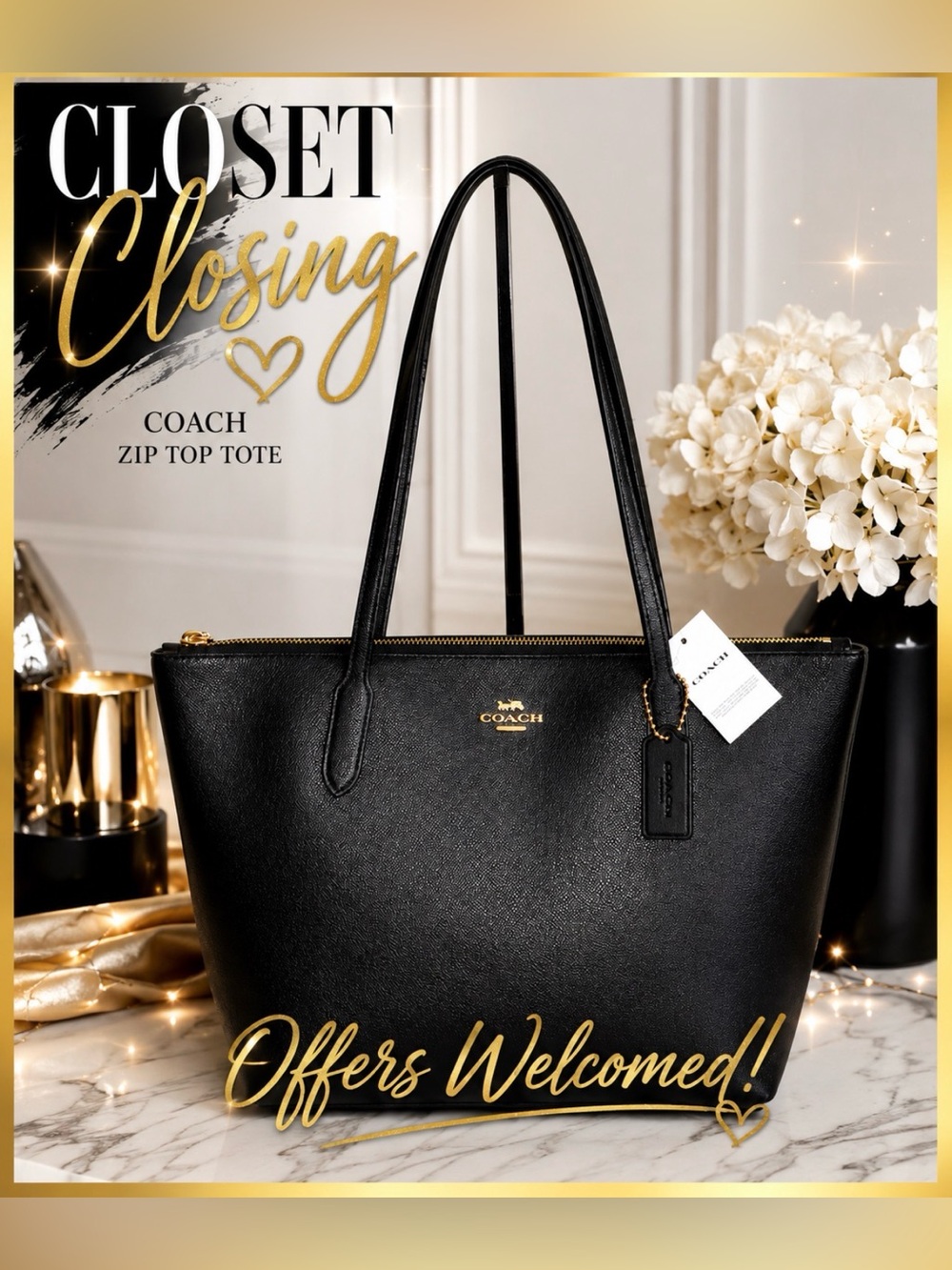 Coach ZIP TOP Tote